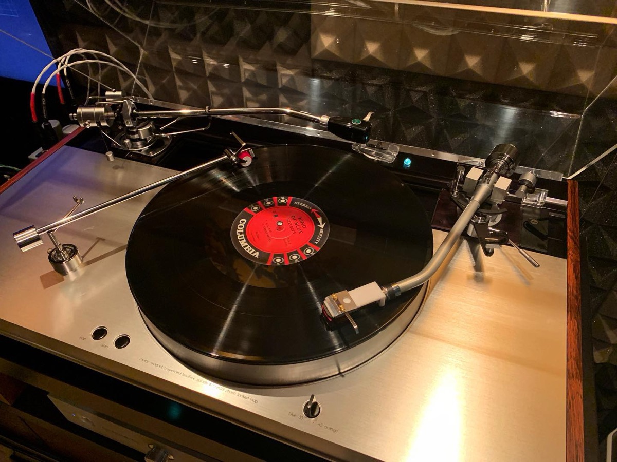 Vintage audio gear in the music room